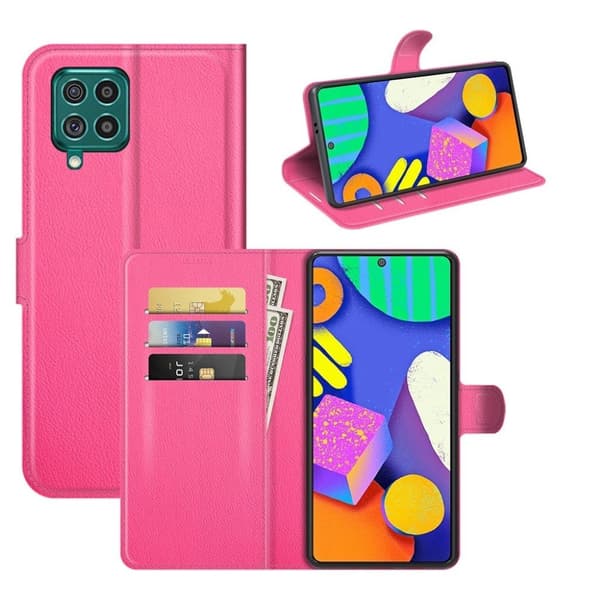 Classic Samsung Galaxy F62 Flippetui - Rose Pink