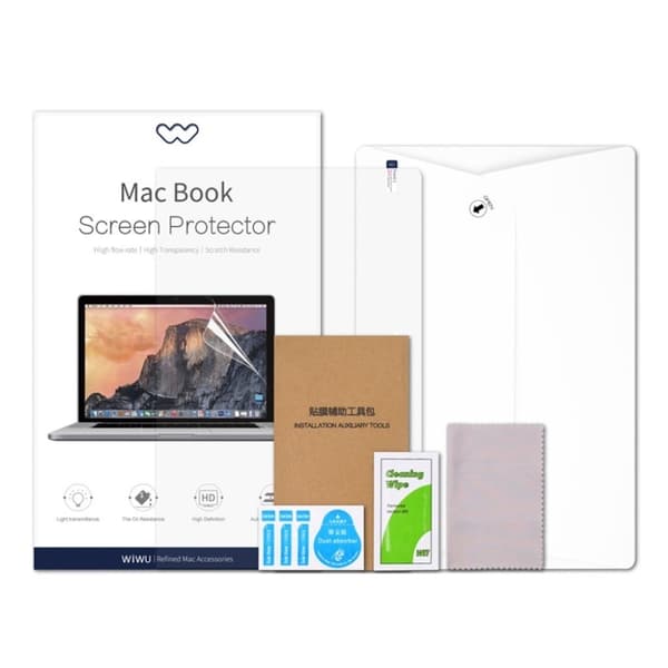 WiWU MacBook Pro 13-inch (2016) / MacBook Air 13-inch (2018) HD clear screen protector Transparent