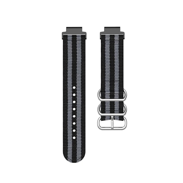 Garmin Forerunner 220 / 230 / 235 / 630 / 620 / 735 nylonkellonauha - Musta / Harmaa Multicolor
