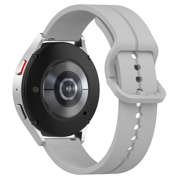 20 mm universal silikonerem - Lysegrå Silver grey