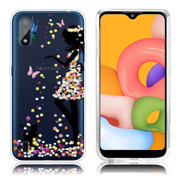 Deco Samsung Galaxy A01 kuoret - Kukkainen Kaunotar Multicolor