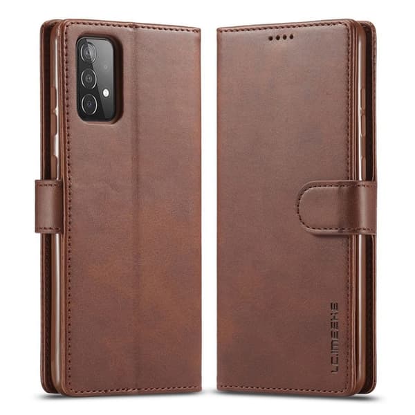 LC.Imeeke Samsung Galaxy A82 5G Läppäkotelo - Kahvi Brown