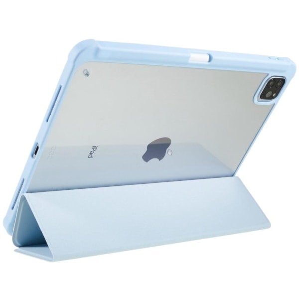 iPad Pro 12.9 (2022) / (2021) / (2020) tri-fold leather and acry Blue
