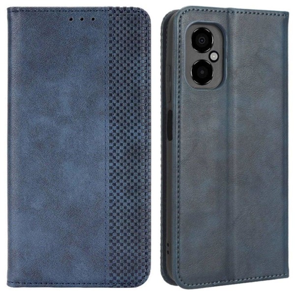 Bofink Vintage Xiaomi Poco M4 5G Læder Etui - Blå Blue