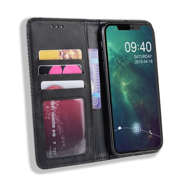 Bofink Vintage iPhone 11 Pro kotelot - Musta Black