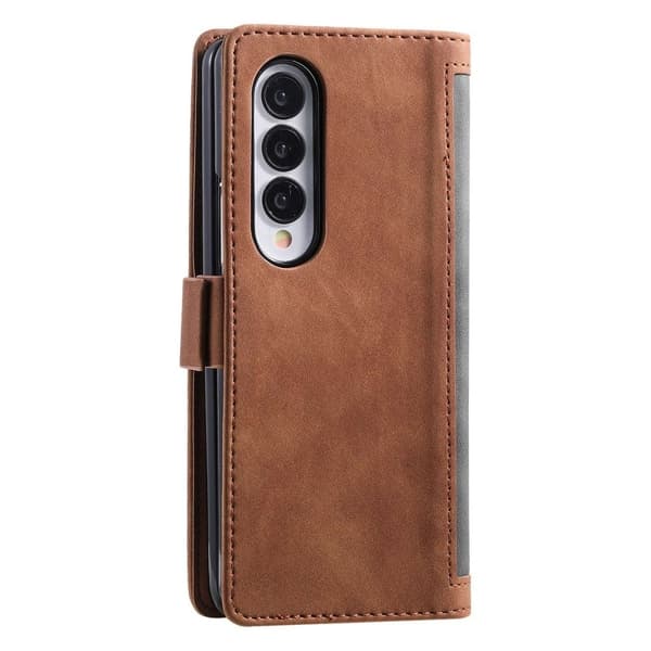 Surburbian Samsung Galaxy Z Fold4 Flippetui - Grå Silver grey