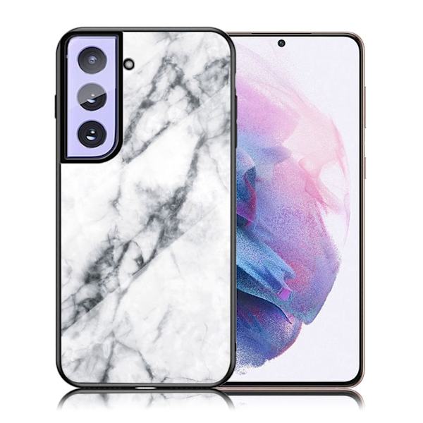 Fantasy Marble Samsung Galaxy S21 Plus Deksel - Hvit White