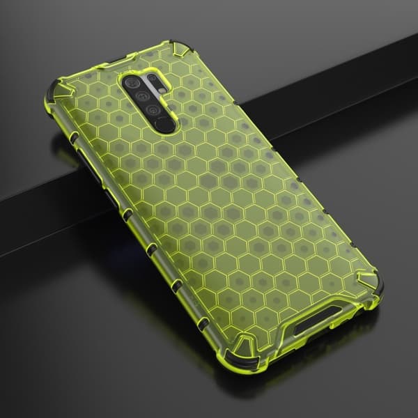 Bofink Honeycomb Xiaomi Redmi 9 Etui - Grøn Green