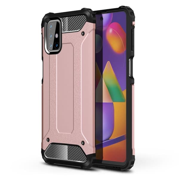 Suoja Samsung Galaxy M31s kotelot - Ruusukulta Pink