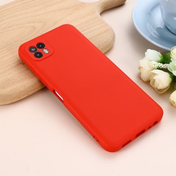 Matte Liquid silikone cover til Motorola Moto G50 - Rød Red
