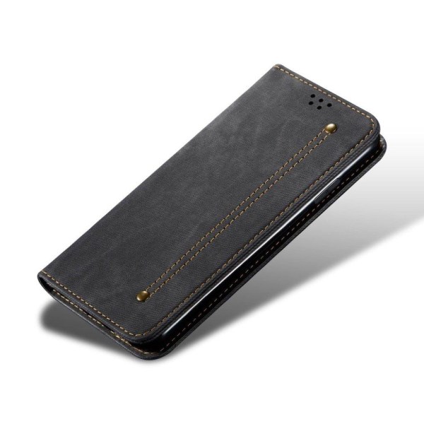 Jeans Xiaomi Redmi Note 10 Pro Flip Etui - Sort Black