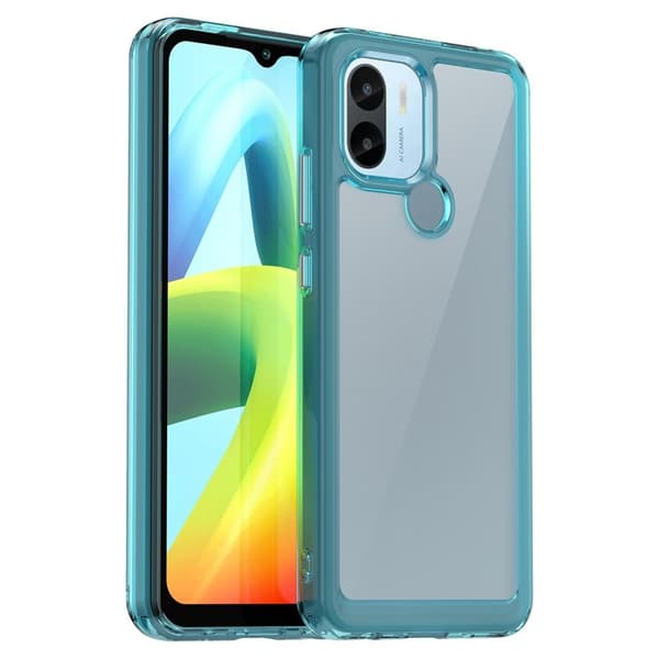 Xiaomi Poco C50 / Xiaomi Poco C51 smart akryl cover - Gennemsigtig Blå Blue