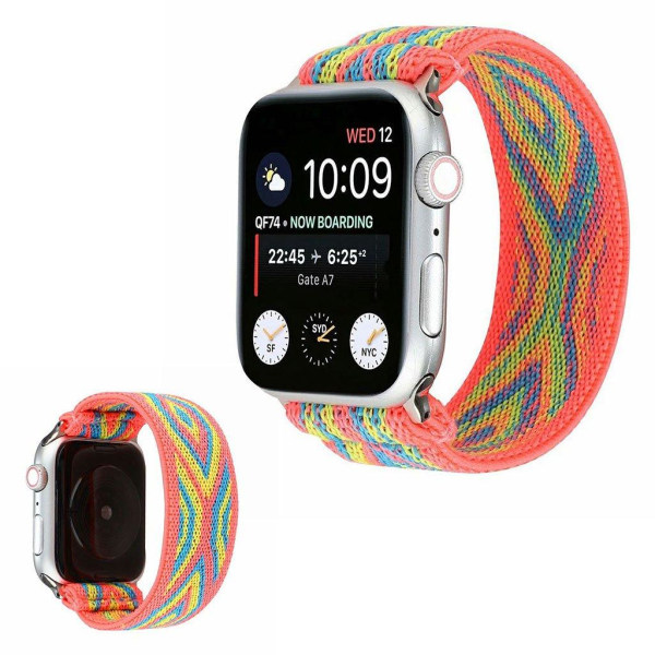 Apple Watch Series 6 / 5 40mm joustava kellonauha - Ruusu Heimotimantti Multicolor