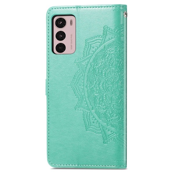 Mandala Motorola Moto G42 Flip Etui - Grøn Green