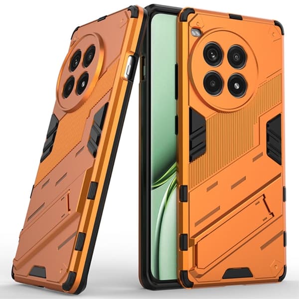 Stødsikkert moderne OnePlus Ace 3 Pro hybridcover - Orange Orange