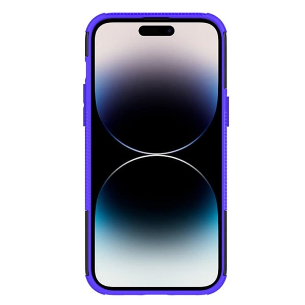Kickstand-skydd med magnetisk platta för iPhone 14 Pro - Lila Lila
