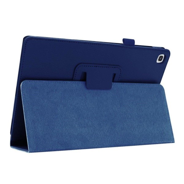 Samsung Galaxy Tab A 10.1 (2019) litchi leather case - Dark Blue Blå