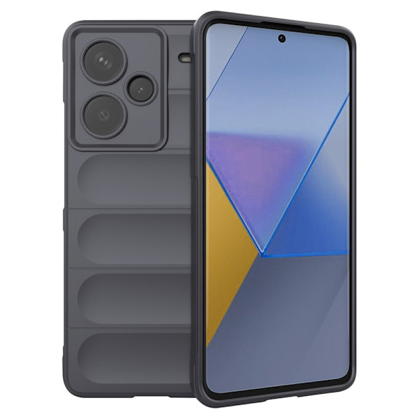 Mjukt greppformat Xiaomi Redmi Note 13 Pro skal - Silver/Grå Silvergrå