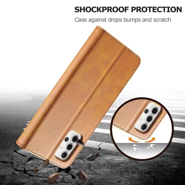LC.IMEEKE Samsung Galaxy A32 flip case - Oranssi Orange