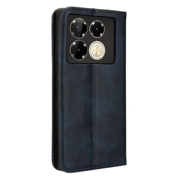 Bofink Vintage Infinix Note 40 læderetui - Blå Blue