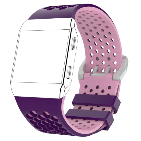 Fitbit Ionic Flexibelt silikon klockband - Lila rosa multifärg