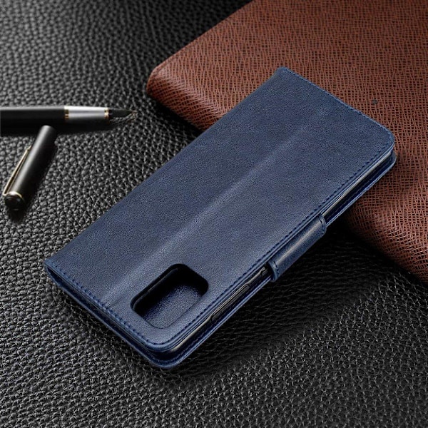 Butterfly Samsung Galaxy A51 etui – Sort Blue