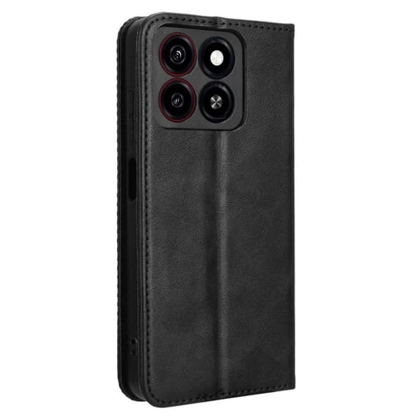 Bofink Vintage ZTE Blade A35 / ZTE Blade A55 nahkakotelo - Musta Black