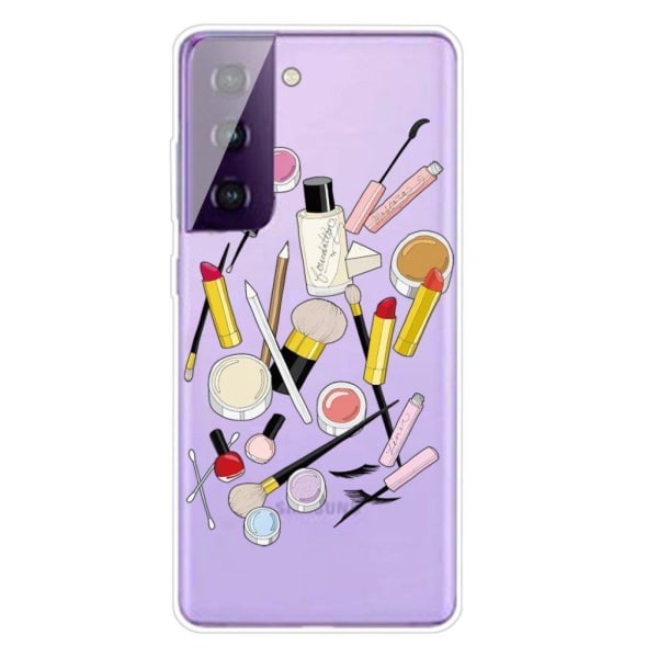 Deco Samsung Galaxy S21 Etui - Cosmetics Multicolor