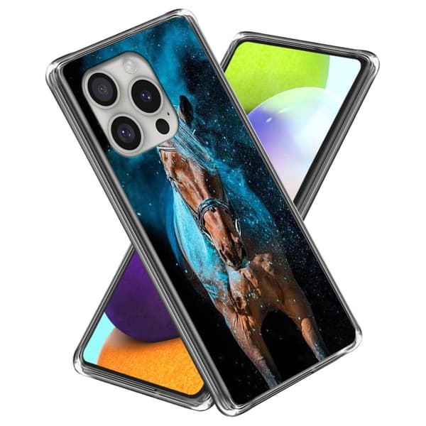 Vibe iPhone 16 Pro deksel - Stil D Blue
