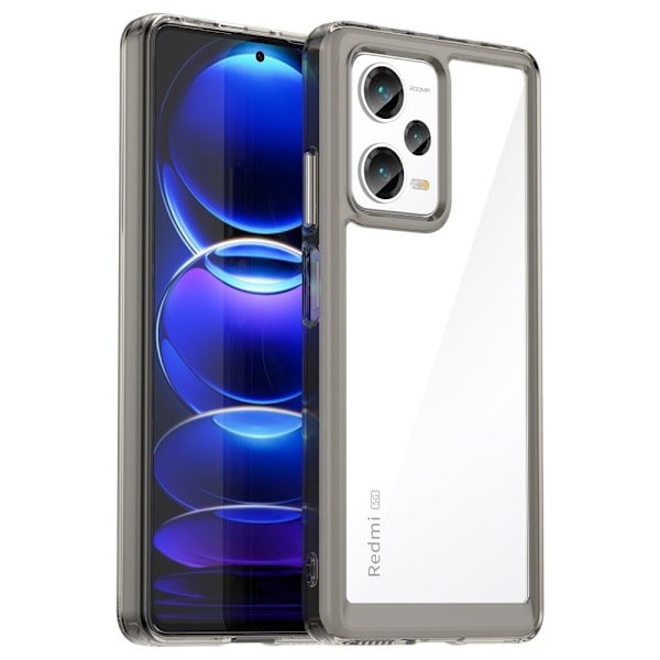 Xiaomi Redmi Note 12 Pro Plus älykäs akryylikansi - Läpinäkyvä Harmaa Silver grey