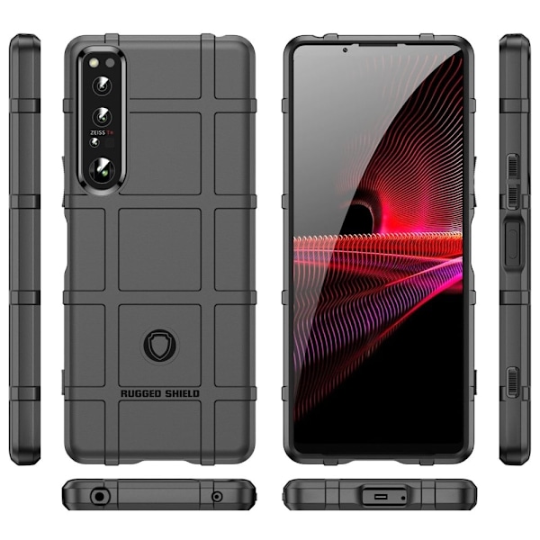 Rugged Shield Sony Xperia 1 IV skal - Svart Svart