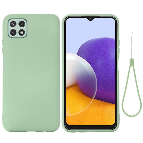 Matta nestesilikoninen kuori Samsung Galaxy A22 5G - Vihreä Green