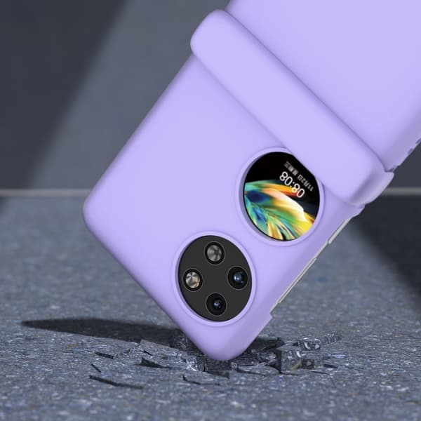 Til Huawei Pocket 2 Hard PC Case Multifunction Hinge Protection Slim Phone Cover - Lilla Purple