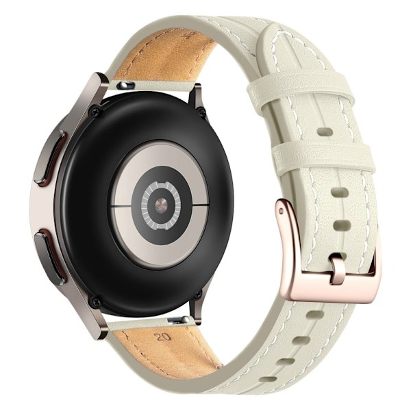 22mm Universal urrem i ægte læder - Beige Brown