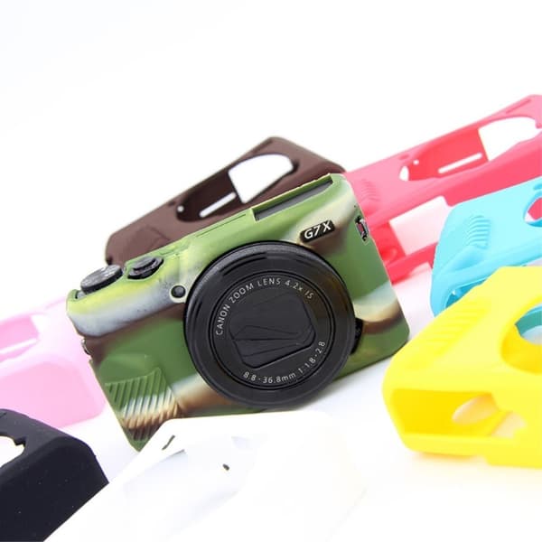 Canon PowerShot G7X MarkII blød silikone beskyttende etui - Kaffe Brown