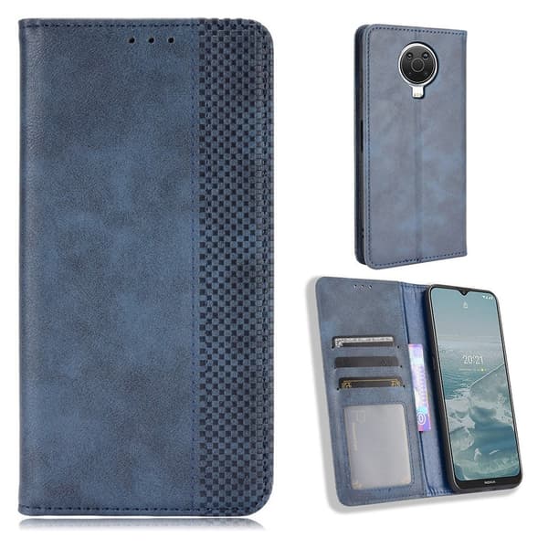 Bofink Vintage Nokia G10 / G20 / 6.3 Læder Etui - Blå Blue