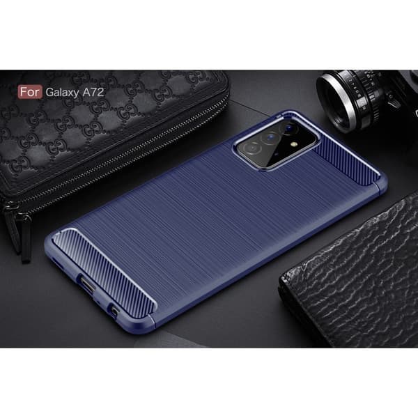 Carbon Flex Samsung Galaxy A52 5G kotelot - Sininen Blue