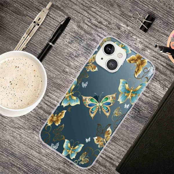 Deco iPhone 14 Plus skal - Fjärilar multifärg