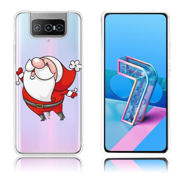 ASUS Zenfone 7 Pro-etui til jul - Dansende Julenisse Red