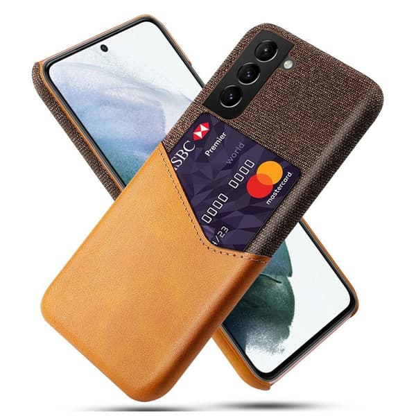 Bofink Samsung Galaxy S21 FE Card Deksel - Brun Brown