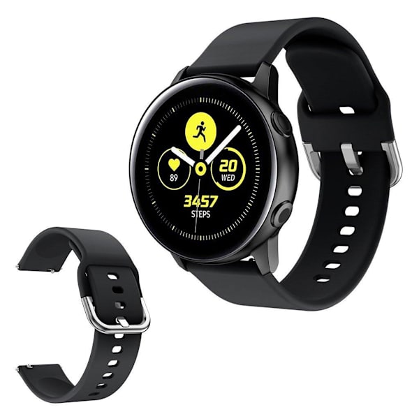 Samsung Galaxy Watch Active 2 - 40 mm silikoneurrem - Sort Black