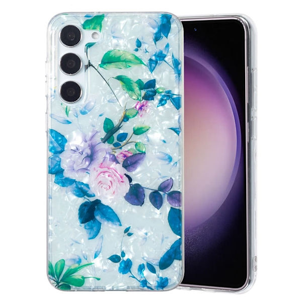 Marble Samsung Galaxy S23 Plus Suojakotelo - Rose Blue