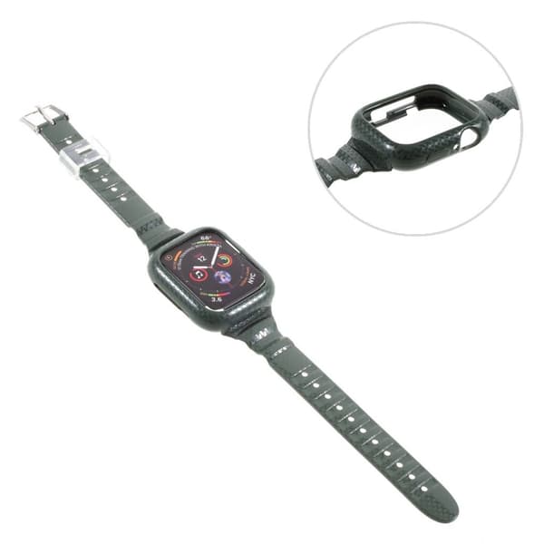 Apple Watch Series 6 / 5 40mm vävd klockarmband ram build - grön Grön