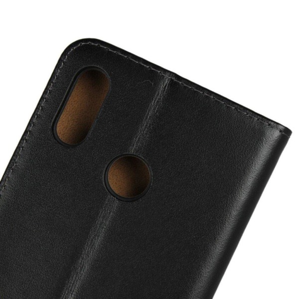 Huawei P20 Lite haljasnahkainen suojakotelo - Musta Black
