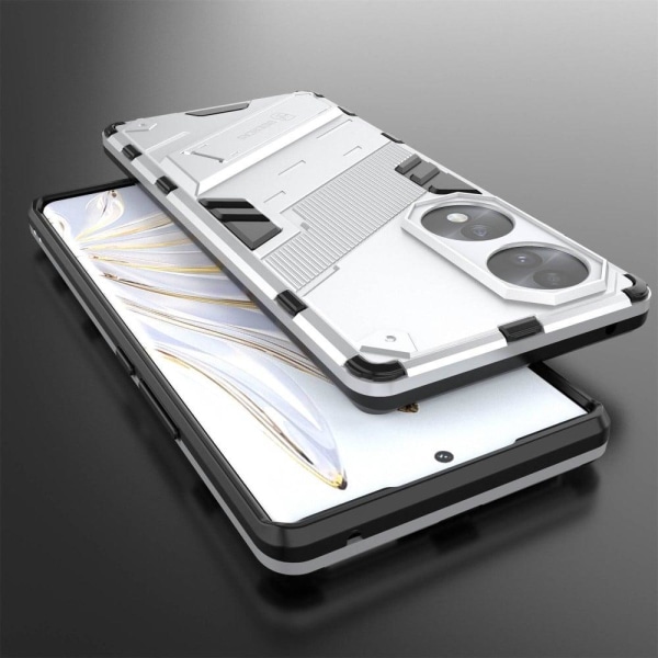 Shockproof Hybrid Suojakuori With A Modern Touch For Honor 70 - Silver grey