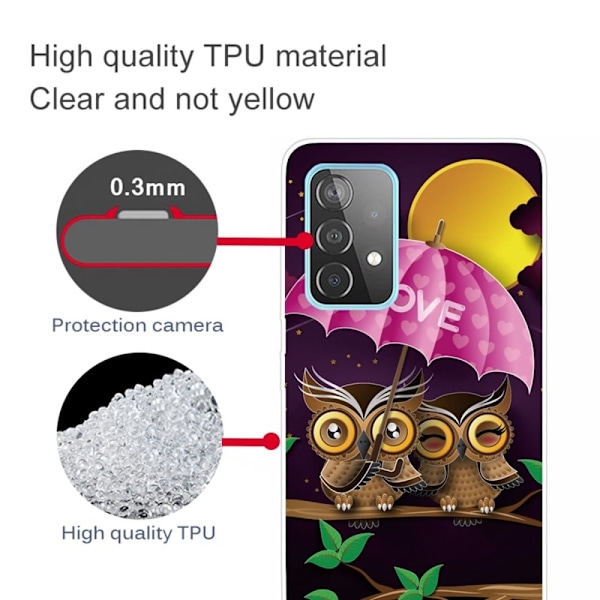 Deco Samsung Galaxy A23 kotelot - Pöllö Pari Multicolor