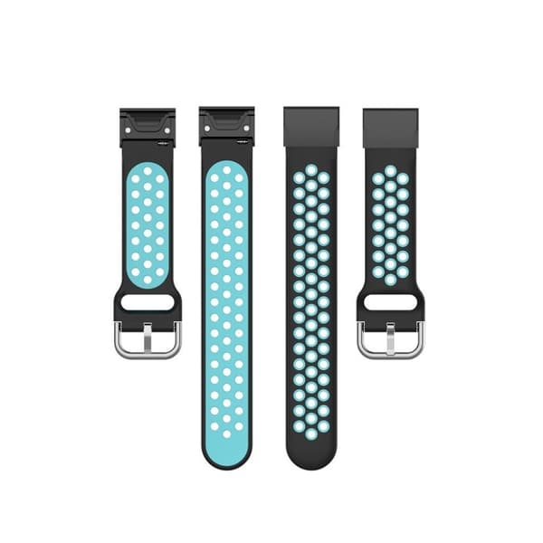 Kellonauha Garmin kellon kaksivärinen kellonauha - Musta / Syaani Black