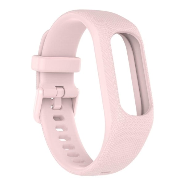 Garmin Vivosmart 5 textured silicone watch strap - Pink Pink