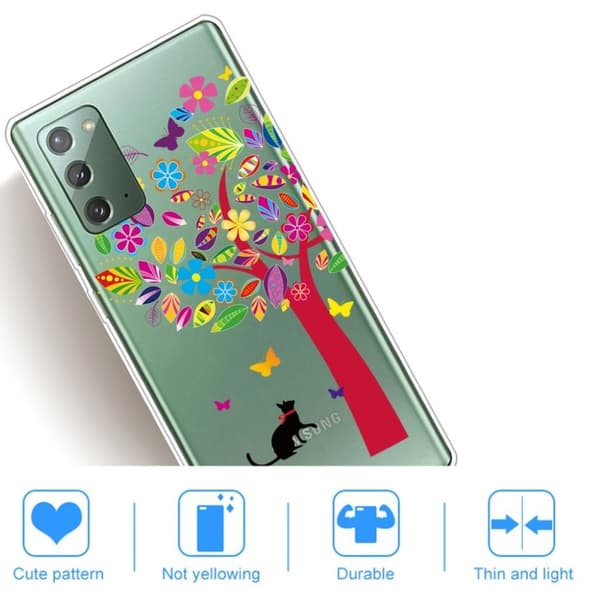 Deco Samsung Galaxy Note 20 Etui - Fargerik Tre Multicolor