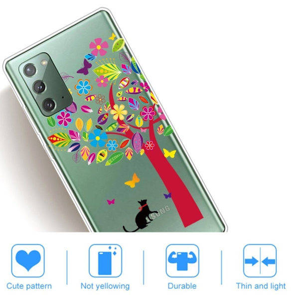 Deco Samsung Galaxy Note 20 kotelot - Värikäs Puu Multicolor